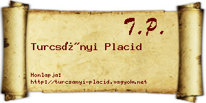 Turcsányi Placid névjegykártya